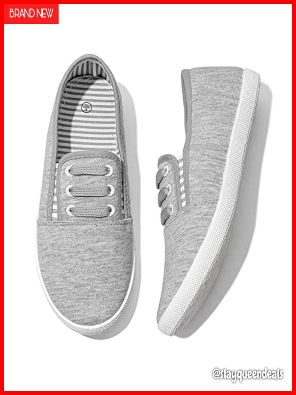 Women's Canvas Slip On Sneakers Casual Walking Non Slip Flats